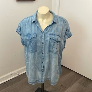 Jane & Delancey Oversized Chambray Shirt